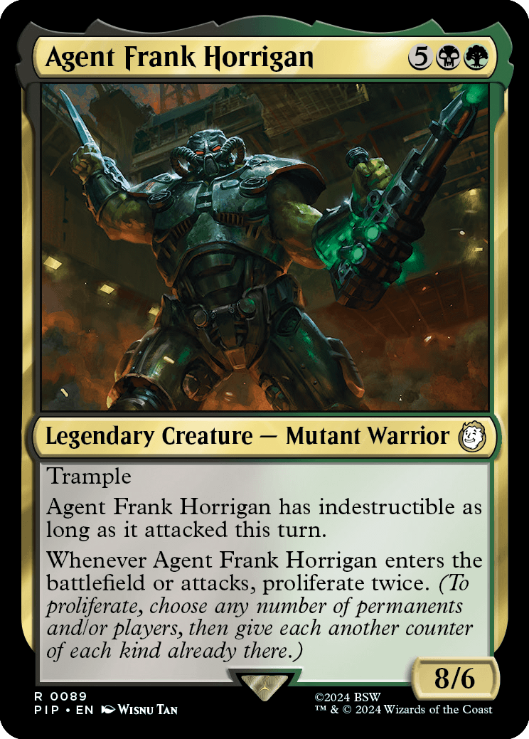 Agent Frank Horrigan, Magic: The Gathering, Fallout